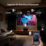 WEMAX Laser Projector, Netflix Officially Licensed, 500 ISO Lumens HD 1080P DLP Portable Projector with ALPD Technology, HDR10 Mini Smart Projector with WiFi and Bluetooth, 2x5W Dolby Audio