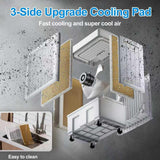 Large Windowless Portable Air Cooler, 3 in 1 Evaporative Swamp Cooler with Remote, Hoseless Ventless Fan Ac Unit, 7H Timer, 8 Gal Water Tank, 4 Ice Box for Garage, Bedroom Home Outdoor