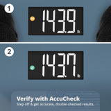 Greater Goods AccuCheck Digital Scale for Body Weight - Accurate Digital Bathroom Scale with High-Precision Sensors, Large Easy-to-Read Backlit Display, 400 lb Capacity, Auto Step-On (Stone Blue)
