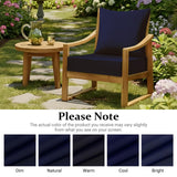downluxe 24x24 Outdoor Chair Cushions, Waterproof Fade Resistant Patio Furniture Cushions with Handle & Removable Cover