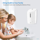 SVAVO Foaming Soap Dispenser Wall Mount 33.8oz/1000ml, Automatic Touchless Wall Mounted, Auto Sensor Foam Soap Pump for Household Commercial Places, Bathroom, Kitchen Dish, Home