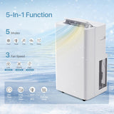 Aoxun 12000BTU Portable Air Conditioner with Heater, 5-in-1 Portable AC Unit with Cooling & Heating, Fan & Dehumidifier up to 520 sq.ft, 24H Timer, Remote Control and Window Kit Included, White