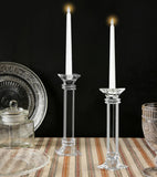 Crystal Candle Holders Set of 2, 10 Inch Tall Candle Sticks Holder Decor for Wedding Dining Table, Clear Glass Candlestick Holder Centerpiece, Heavy Duty K9 Crystal Candelabros para Centros de Mesa