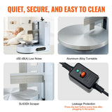 VEVOR Cake Decorating Machine, Cake Cream Spreading Coating Smearing Machine, Low Noise Cake Frosting Machine, Turntable with Adjustable Scraper, for 4" to 12" Cake, 25-320RPM Rotating Speed, White