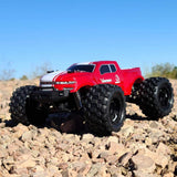 Redcat Racing Volcano 16 1/16 Scale RC Monster Truck – Electric Remote Control Car with 4WD, LED Lights, 2.4GHz Radio, 2 Rechargeable Li-Ion Batteries & Charger - Red