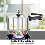 Hawkins Pressure Cooker, Stainless Steel Inner Lid Cooker, Tall Design Cooker, Induction Cooker, Silver Hss3T, 3 Liter 3 Litre