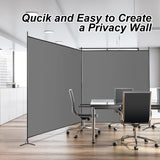 Carivia Room Divider Screen,6 Ft Single Panel Room Divider,69''W x 70''H Room Screen Divider Freestanding, Privacy Screen Single Panel for Room Separation,Portable Partition Room Separators,Grey Carivia