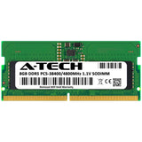 A-Tech 8GB DDR5 4800MHz PC5-38400 CL40 SODIMM 1.1V Non-ECC Unbuffered SO-DIMM 262-Pin Laptop Computer RAM Memory Upgrade Module