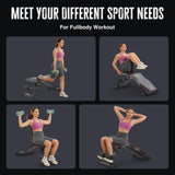 Adjustable Foldable 660LB Weight Bench, Lifting Sit-up Multi-use Workout Bench Exercise Bench Incline Decline Flat Utility Bench Press for Home Gym OUNUO