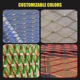 SHINGJING Flexible Rope Net,Rope net Made of 304 Stainless Steel,Pet Fence for Balcony, Safety Protection Net Tools, Outdoor Construction Fence,for Animal Barrier (Size : H3xL16m/H9.84xL52.49ft)