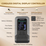 VARIPOWDER Air Compression Leg Massager, Foot and Leg Massager for Circulation and Pain Relief, Cordless Air Compression Boots with 7 Modes 5 Intensity for Home Office