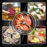 SJYDQ Multifunctional Intelligent Electric Steamer, 6L Automatic Lifting Electric Hotpot Steamer, Suitable for Home Kitchen, Restaurant (Color : D)