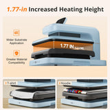 Auto Heat Press 2 - Heat Press Machine for T Shirts with Adjustable Pressure & Higher Heating Height