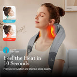 CuPiLo FSA Cordless Neck and Shoulder Massager - HSA Eligible Shiatsu Back Massager for Pain Relief Deep Tissue, Electric Rechargeable Cervical Massager with Heat