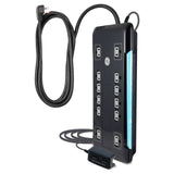 GE Surge Protector Power Strip with 2 Tethered USB Ports