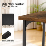 Farmhouse Dining Table for 6-8 People, Large Rustic Wooden Kitchen & Dining Room Table