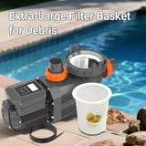 3HP Variable Speed Pool Pump for In Ground and Above Ground Pools 220V