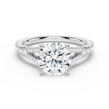 MSBLUE® 2ct Size 6.5 Round Cut Moissanite Engagement Ring, Promise Ring