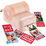 Instant Color Label & Smartphone Photo Printer - Portable - Personalize Prints 2” x .5”- 9” - Pink HP