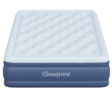 Beautyrest Supreme Air, Queen Size Air Mattress with Built-in Pump, Raised Inflatable Bed for Adults, Puncture-Resistant Vinyl, Auto Shut-Off, 650lb Support, Guest Bed, Camping Airbed, 3-Year Warranty
