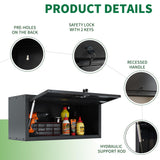 Metal Garage Storage Cabinets System, 5-Pcs Workshop Tool Cabinet Set,Black