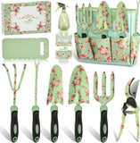 2 Garden Tool Set，Purple 10 Piece Garden Tools, Green 10 Piece Gardening Tools
