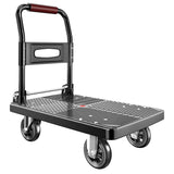 Foldable Push Cart Dolly | 660 lbs.Capacity Moving Platform Hand Truck | Foldable for Easy Storage