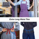 IMERAGO 15 Pcs Adult Aprons Bulk with Pockets Adjustable Bib Chef Apron for Women Men Painting Cooking Crafting (Multicolor, L)