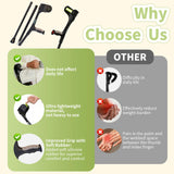 Lvyeyung Adjustable Forearm Crutches for Adults, 10-Levels Adjustable Height, Walk Easy Forearm Crutches, Aluminum Crutches for Walking
