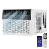 Aoxun 12000BTU U-shaped Window Air Conditioner with App Control,6-in-1 Window AC Unit Cools up to 520 sq.ft, Window AC Unit with Cool/Dry Fan/Auto Sleep,Energy Saving,Easy Install,Remote Control