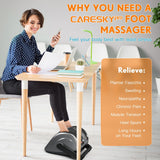 CARESKYpro Shiatsu Foot Massager with Heat, 3-Heating for Circulation and Pain Relief, Deep Kneading Rolling for Calf-Feet-Arm Relaxation, Plantar Fasciitis, Neuropathy