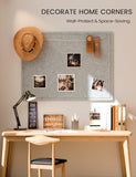 Fluxynara Felt Bulletin Board, 47.2" x 35.4", Slate Gray
