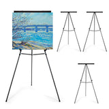 Falling in Art 63 1/2'' Aluminum Flip Chart Easel Stand, Black, 4 Pack