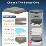 Chair Cushions for Dining Chairs, Non Slip Chair Pads with Ties and Washable Covers