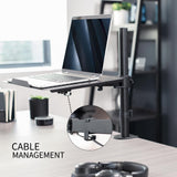 Single Laptop Notebook Desk Mount Stand, Fully Adjustable Extension VIVO