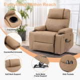 BRTHORY Leather Power Lift Recliner Chair for Elderly, with Massage & Heat