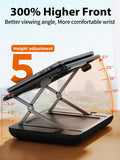 SAIJI Elevated Height & Tilt Adjustable Lap Desk, Laptop Stand for Bed