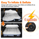GOTIDY 65''SUV Air Mattress Pad for SUV Trunk, 10 Inch Ultra-Thick Inflatable Car Mattress SUV, SUV Air Mattress Camping Bed with Built in Pump