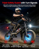 ADISTAR 16" Electric Bike,Peak 1500W,65 Miles Range,748.8Wh