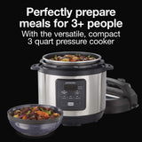 Proctor Silex Proctor-Silex Simplicity 4-in-1 Electric Pressure Cooker, 3 Quart Multi-Function With Slow Cook, Steam, Sauté, Rice, Stainless Steel (34503)