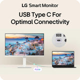 LG 27U730SA-W 27-Inch Smart 4K UHD (3840 x 2160) IPS Computer Monitor, HDR10