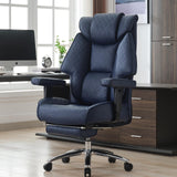 EXCEBET Big and Tall Office Chair with Footrest, PU Leather High Back Executive Office Chair 400lbs