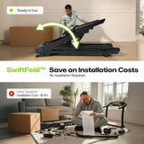 1st Smart Home Treadmill only for Marathoner, UREVO Quiet Treadmills for Home with Dual Brushless 4.0 HP Motorized, 12.5 MPH Foldable Treadmill