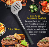 POLIGO 7PCS Golf-Club Style BBQ Tools Set Grilling Tools with Rubber Handle - Stainless Steel Grill Accessories