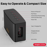 Monster Cubis Bluetooth Speaker, 15W Stereo Sound Portable Speaker, Bluetooth 6.0, 15H Battery Life, TWS Pairing, AUX/TF Card Slot, IPX7 Waterproof Wireless Speaker for Shower, Outdoor, Travel