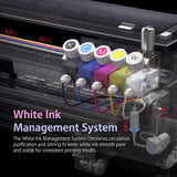 DXZ 24 Inch A1 DTF Printer with Shaker Oven, Dual i3200 Printheads, 5X Faster High-Speed DTF Transfer Machine, White Ink Circulation, Auto Cleaning for T-Shirt & Apparel Printing