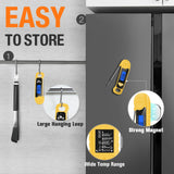 AMMZO Meat Thermometer Digital, Instant Read Food Thermometer - Waterproof w/Backlight for Cooking, Candy, Deep Fry, BBQ, Grill (Yellow)