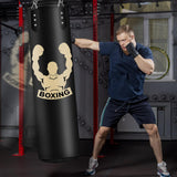 YORWHIN Hanging Punching Bag for Adults, 4FT PU Heavy Bag Boxing Training Equipment with 12OZ Gloves, Reflex Ball, Wristband (Unfilled)