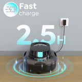 TALOSBO Pleco S1 Cordless Pool Vacuum Robotic Pool Cleaner with 75-80Mins Runtime, Small Pool Robot for Above-Ground Pools up to 645 Sq.ft, Lightweight, Auto-Parking