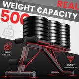 PASYOU Adjustable Weight Bench Full Body Workout Multi-Purpose Foldable Incline Decline Exercise Workout Bench for Home Gym PASYOU